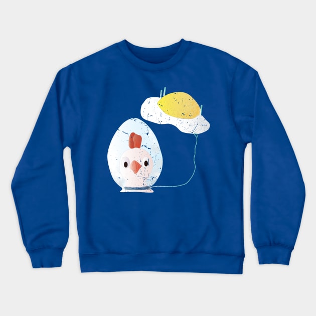 Easter Chicken with Egg Crewneck Sweatshirt by With Own Style